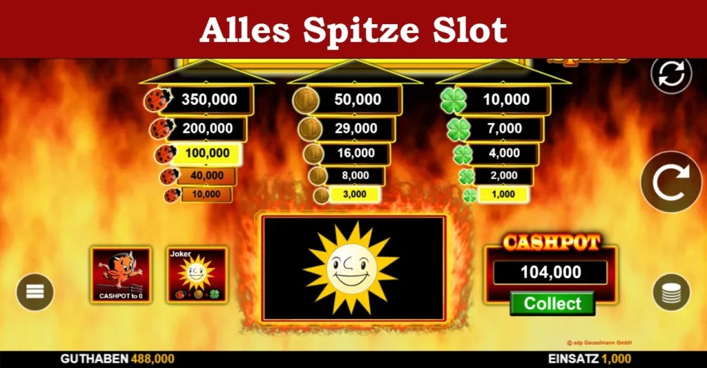 alles spitze slot
